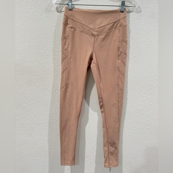 Free People Movement On Cloud Nine Nude Cream Yoga Athletic Leggings Size XS - Picture 2 of 16